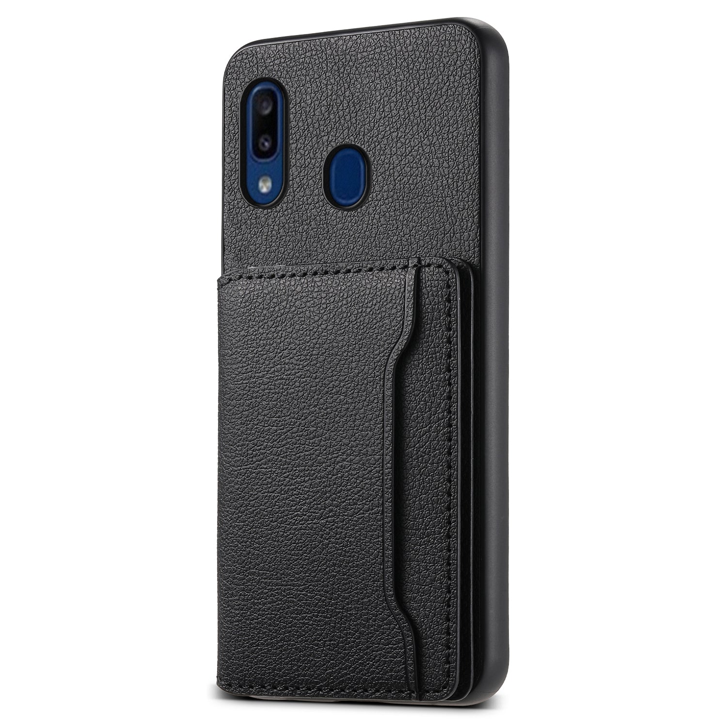 For Samsung Galaxy A20 / A30 Kickstand Case TPU+PC+PU Phone Cover with Card Slots For Samsung Galaxy A20 / A30 Kickstand Case TPU+PC+PU Phone Cover with Card Slots